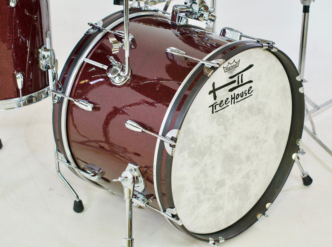 Merlot Glitter Vintage Kit - TreeHouse Custom Drums