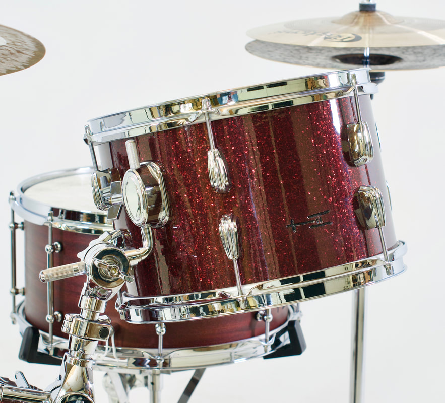 Merlot Glitter Vintage Kit - TreeHouse Custom Drums